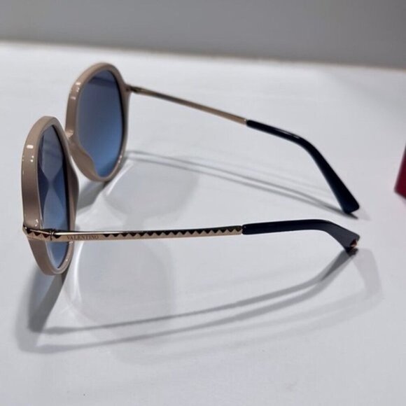 Valentino 57mm Gradient Sunglasses ivory blue main image 4